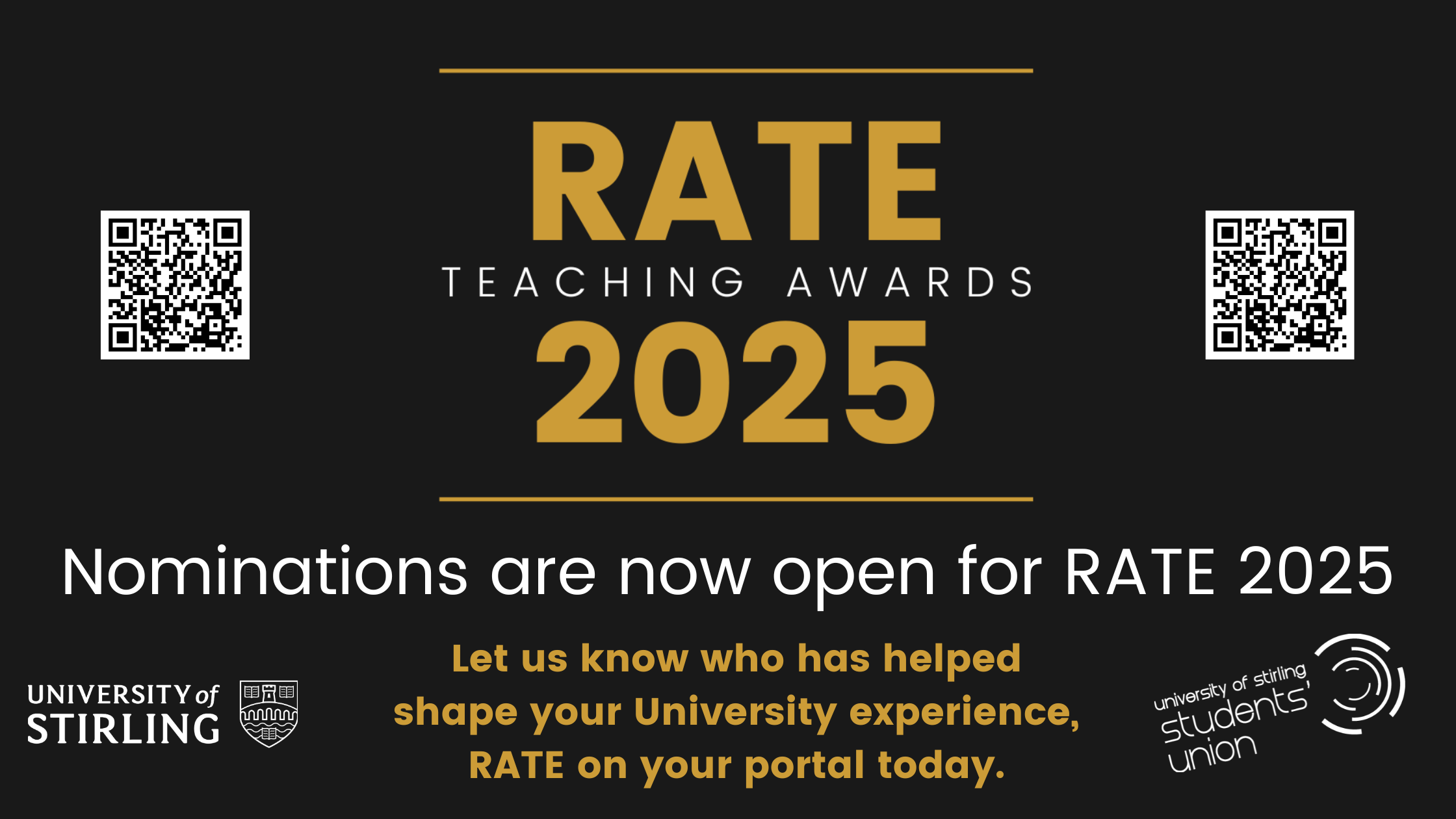 RATE Teaching Awards 2025